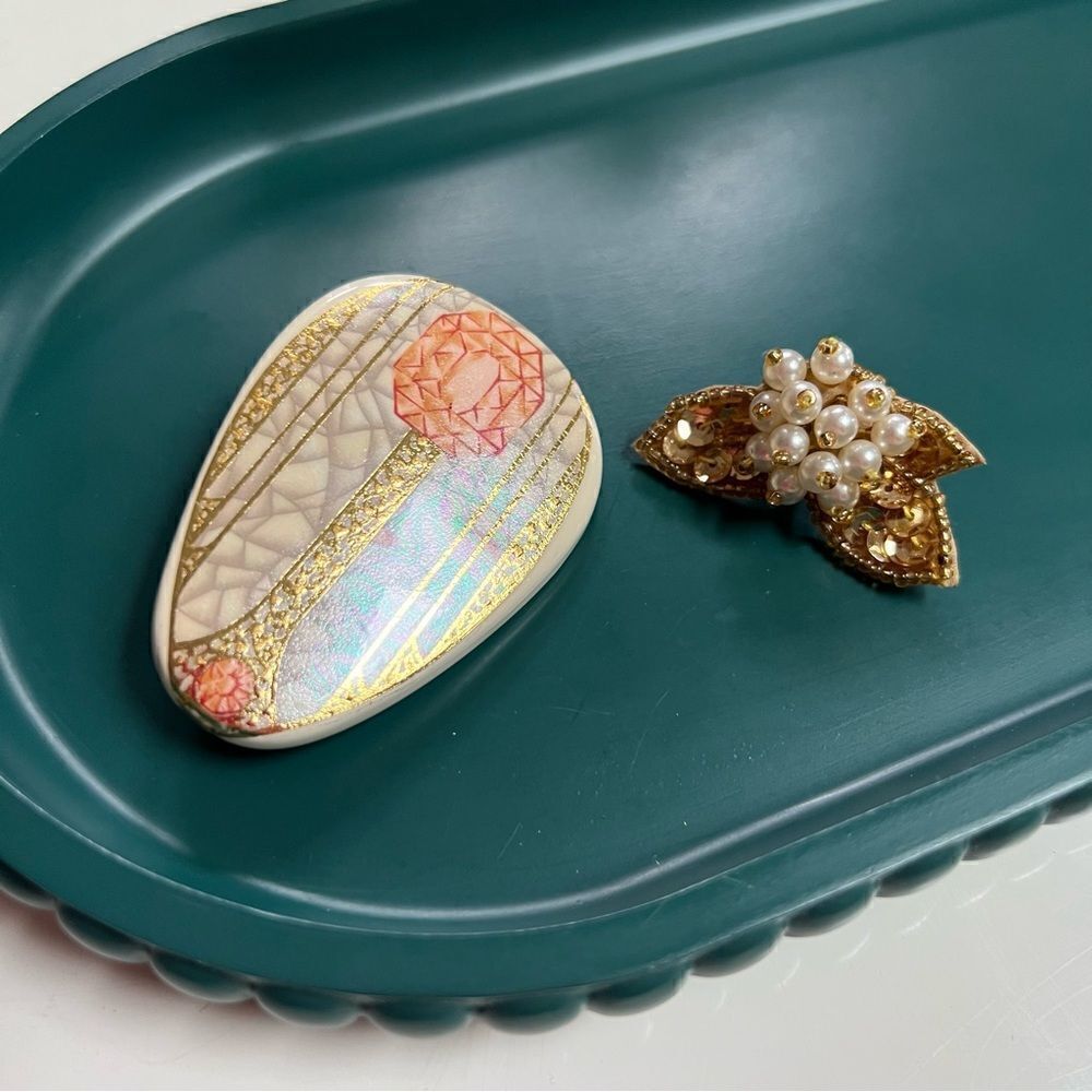 Unique Handmade Vintage 1980s One of a Kind Brooch Lot